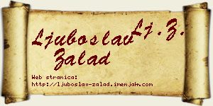 Ljuboslav Zalad vizit kartica